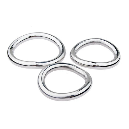 Sex Toys for Men Delay Ejaculation Metal Scrotum Stretcher Erotic Penis Bondage Lock Cock Ring Stainless Steel