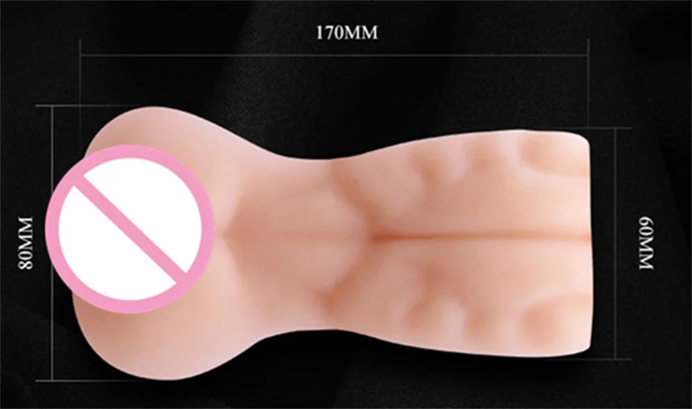 18 Herramientas de Masturbación Masculina Muñeca de Juguete para Hombres Muñeca Sexual de Bolsillo Porno en Ano Real Agujero Masculino Trasero con Consolador de Pene Sexual