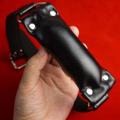 Mordaza BDSM con cojín suave, mordaza de cuero para cachorros, juguetes sexuales para parejas, restricción, juegos para adultos.