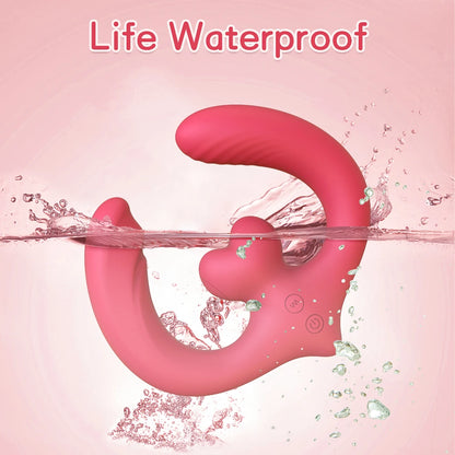 Consolador vibrador de doble punta para punto G, para mujeres y parejas lesbianas, 7 modos, sin tirantes, con control remoto, ideal para adultos.