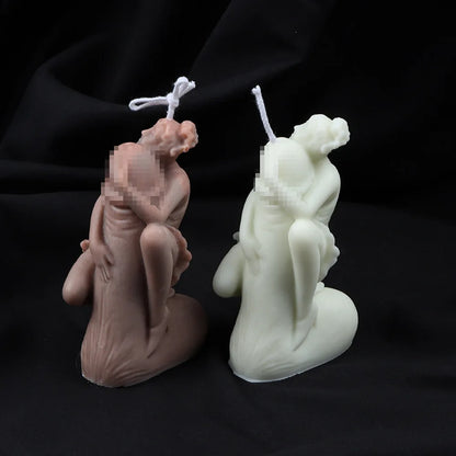 Molde de silicona para velas con forma de pene erótico para aromaterapia, adornos de yeso, jabón, resina epoxi, herramienta para hacer manualidades.