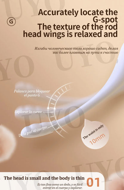 Vibrador inteligente con calefacción, 9 frecuencias de vibración, resistente al agua, con carga USB, estimulador del punto G del clítoris, juguete sexual para mujer