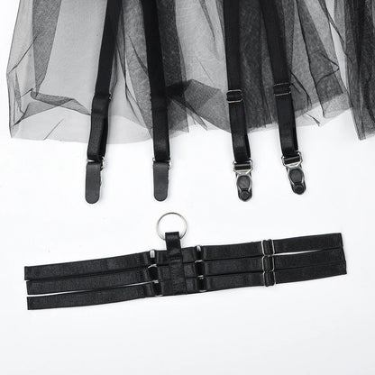 MUZISKAT 2024 - Lencería erótica cómoda de malla transparente con bordado de encaje hueco para Onlyfans