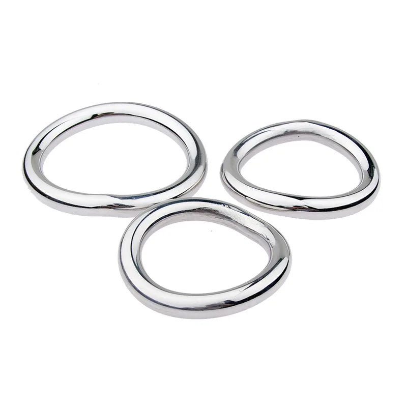 Sex Toys for Men Delay Ejaculation Metal Scrotum Stretcher Erotic Penis Bondage Lock Cock Ring Stainless Steel