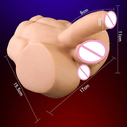 18 Herramientas de Masturbación Masculina Muñeca de Juguete para Hombres Muñeca Sexual de Bolsillo Porno en Ano Real Agujero Masculino Trasero con Consolador de Pene Sexual