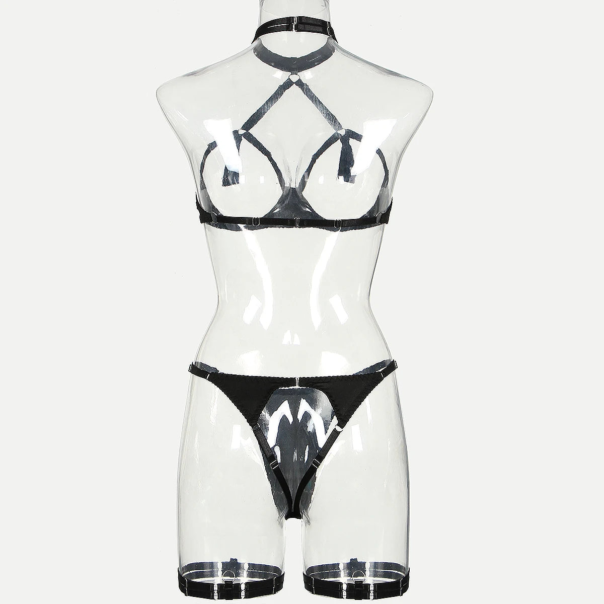 MUZISKAT Sexy Lingerie See Through Bra Set Hot Erotic Lingerie Thong Sexy Erotic Set