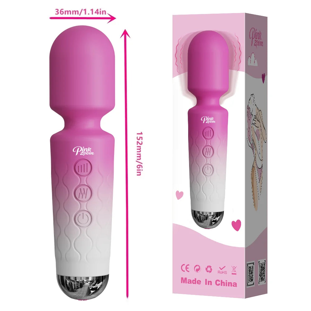 20 Speeds Powerful AV Vibrator for Women Nipple G spot Clitoris Stimulator Magic-Wand Dildo Female Masturbation Adult Sex Toys