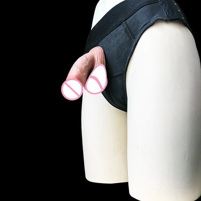 Super soft dildo, figurine stress - relieving sex toy, female - to - male or male - to - large - sized wearable fake penis, coup
