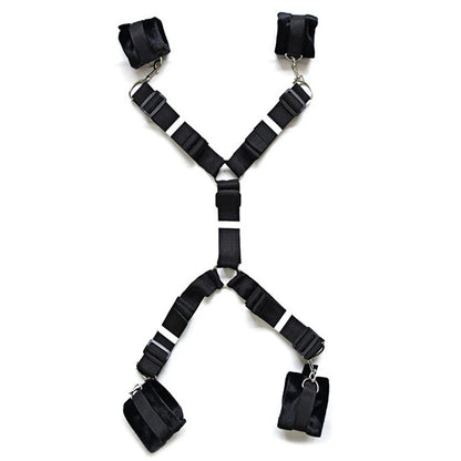 BDSM Sexspielzeug-Sets für Erwachsene für sexy Spiele Bondage-Maskenset Federhandschellen Fußfesseln Fesseln für Paare Sexuelle Hilfsmittel ﻿18+