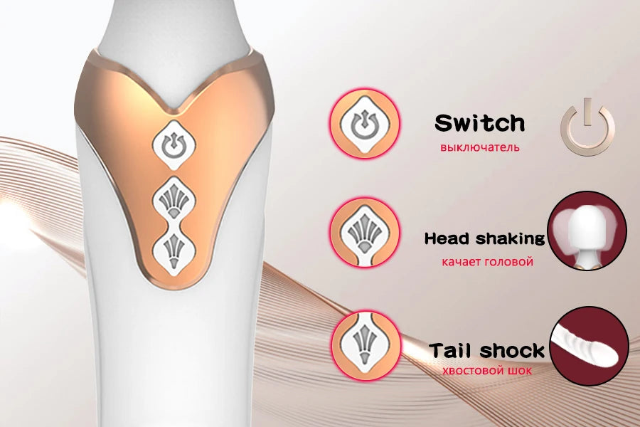 Powerful AV Vibrator Dildos  Wand for Women 10 Modes Clitoris Stimulator G Spot Vagina Massager Adult Sex Toys for Woman