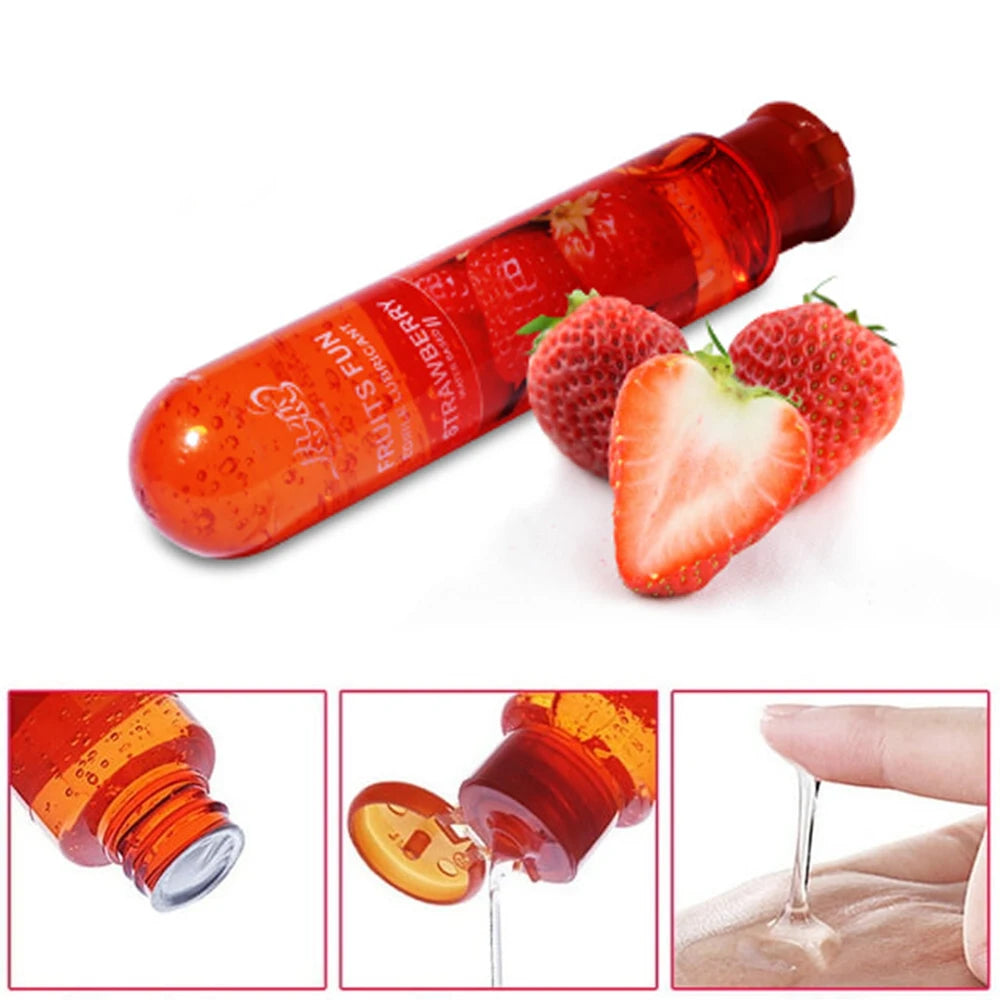 Lubricante con sabor a fruta para sex shop, lubricante vaginal, lubricante a base de agua, lubricante anal gay, lubricante sexual de 80 ml, juguetes sexuales para adultos.