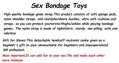 BDSM Bondage Belt Sex Toys Slave Obedience Exposed Bandage Gear Fetish Leather Sponge Adult Restrain Adjustable Sexy Accessories