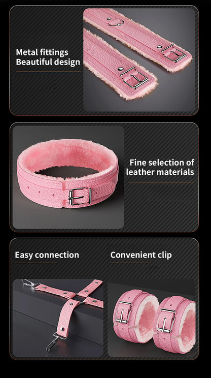 BDSM Adjustable Straps Bed Restraints Sex Bondage Kit For Couple Handcuffs Ankle Cuffs With Bondage Set SM Adult Games Sex Toys