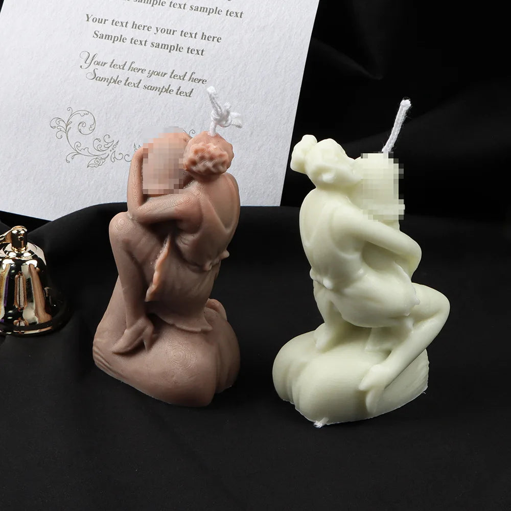 Molde de silicona para velas con forma de pene erótico para aromaterapia, adornos de yeso, jabón, resina epoxi, herramienta para hacer manualidades.