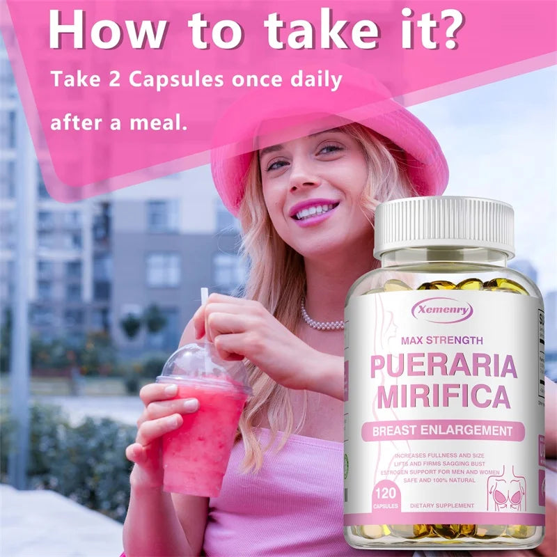 Pueraria Mirifica - Promotes Women's Health, Makes Breasts Fuller, Hormone Metabolism, Relieves Menopause, Non-GMO