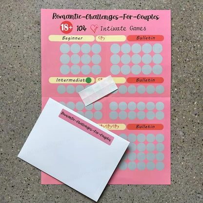 Couples Intimacy Challenge Advanced Edition !104 Intimate Scratchable Surprise Posters for Couples!