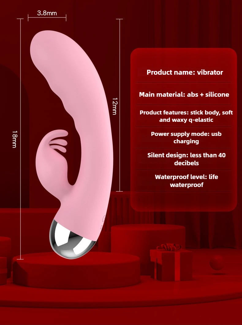 Vibrator mit 12 Vibrationsmodi für Frauen | Dualer Klitoris- und G-Punkt-Stimulator | Wasserdichtes Sexspielzeug für Frauen und Paare | Vergnügen für Erwachsene