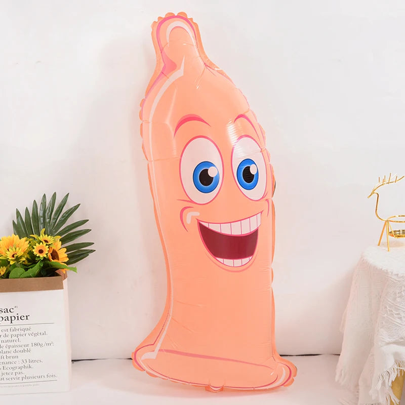 Funny Penis Foil Balloon Big Willy Shape Inflatable Ballons Bachelorette Party Bride To Be Decor Globos Hen Night Party Supplies