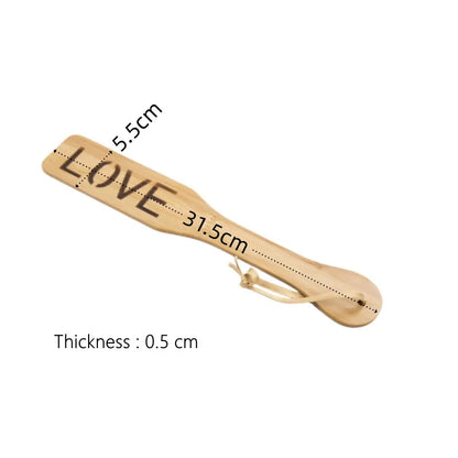 BDSM Spanking-Spielzeug mit glatter Oberfläche, leichtes Spiel, Bambusholz-Paddelpeitsche für Fetisch-Peitsche, Sklaven-Fantasie, Erotik-Sexshop für Erwachsene