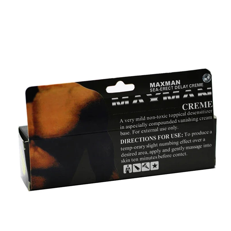 Maxman Max - Aceite para agrandar el pene, crema para aumentar el tamaño del pene, crema sexual para hombres, productos sexuales, 50 g