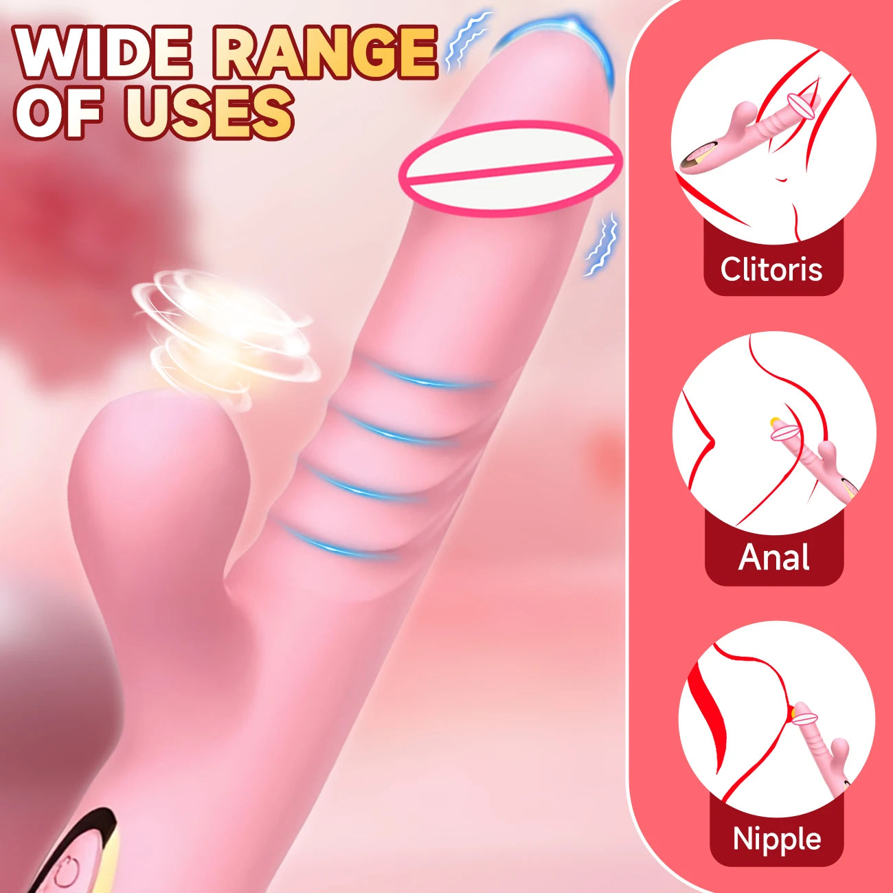 Vibrator For Women Licking sucking Clitoris Stimulator G-Spot Vagina Massager Stretching Swinging Dildo Female Sucker Sex Toys