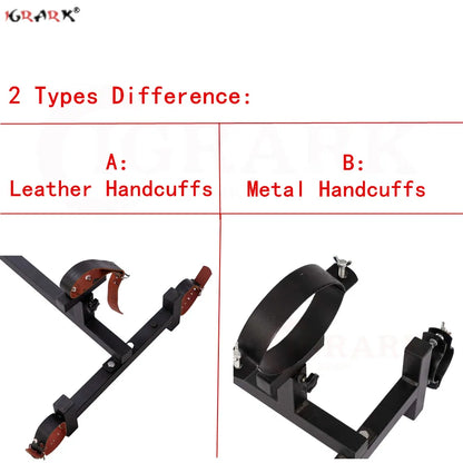 BDSM Bondage Slave Restraint Frame Dog Erotic Tools Handcuff Ankle Cuff Gear Sex Machine Toys for Women Men Couples Adult Games