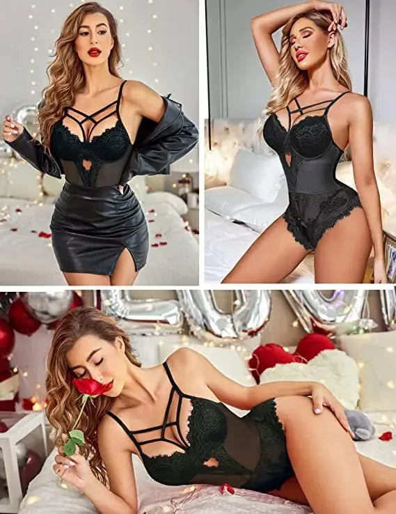 2025 Women's Lingerie Sexy Women Underwear Whole Bodysuits Erotic Lingerie Woman Ensemble Lingeries Femmes Strawberry Vs New