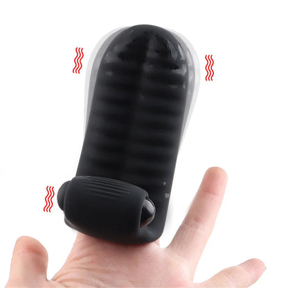10 frequency Finger Sleeve Vibrators For Women Clitoris Stimulator Vaginal Licks Anal Plug Female Masturbator Sex Toys Couples