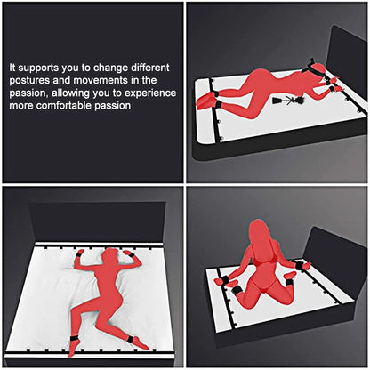 BDSM Adult SM Sex Restraint Handcuffs Slave Tools Bdsm Sexy Wrist To Ankle Cuffs Open Leg Hand Toys Bondage For Couples 18+