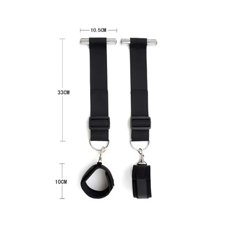 SM BDSM Swing with Handcuffs - Couples Bondage Restraint Kit for Adults Role Play