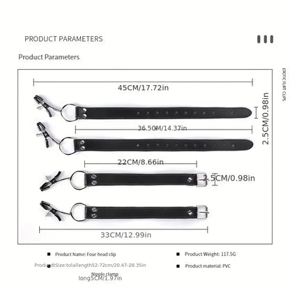 Pinza separadora de labios BDSM para pezones, clítoris sobre clítoris, bondage SM, estimulador de vagina abierta para mujeres, juguetes sexuales para adultos