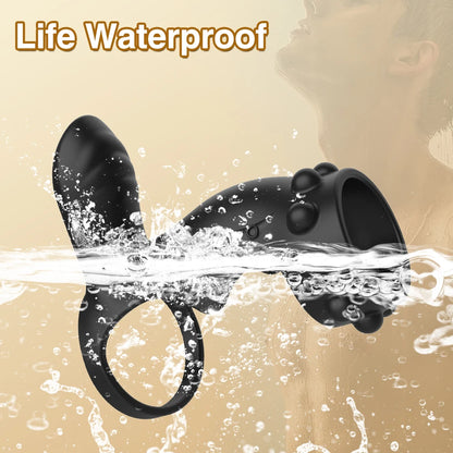 Juguetes sexuales para hombres: anillo vibrador para el pene, eyaculación retardada, anillo para el pene, estimulación del clítoris y el punto G, masajeador de pene masculino, juguete para parejas.