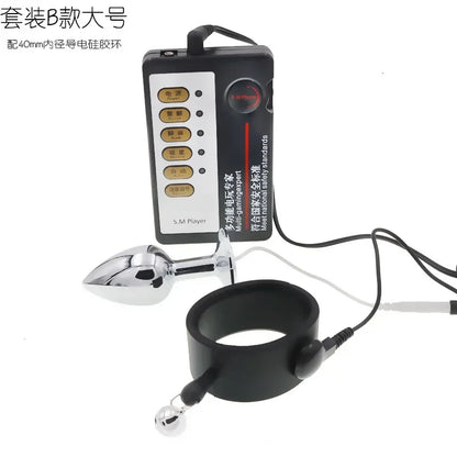 Anillos de masaje, juguetes sexuales para hombres, accesorios exóticos, juguetes, descargas eléctricas, electroestimulación, anillo para el pene, electrochoque para el pene.