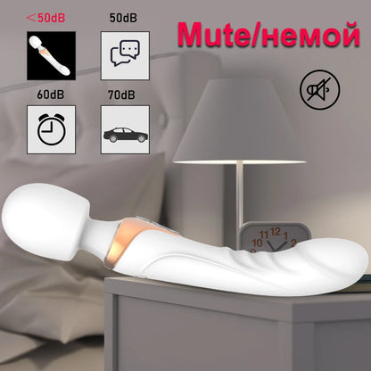 Powerful AV Vibrator Dildos  Wand for Women 10 Modes Clitoris Stimulator G Spot Vagina Massager Adult Sex Toys for Woman