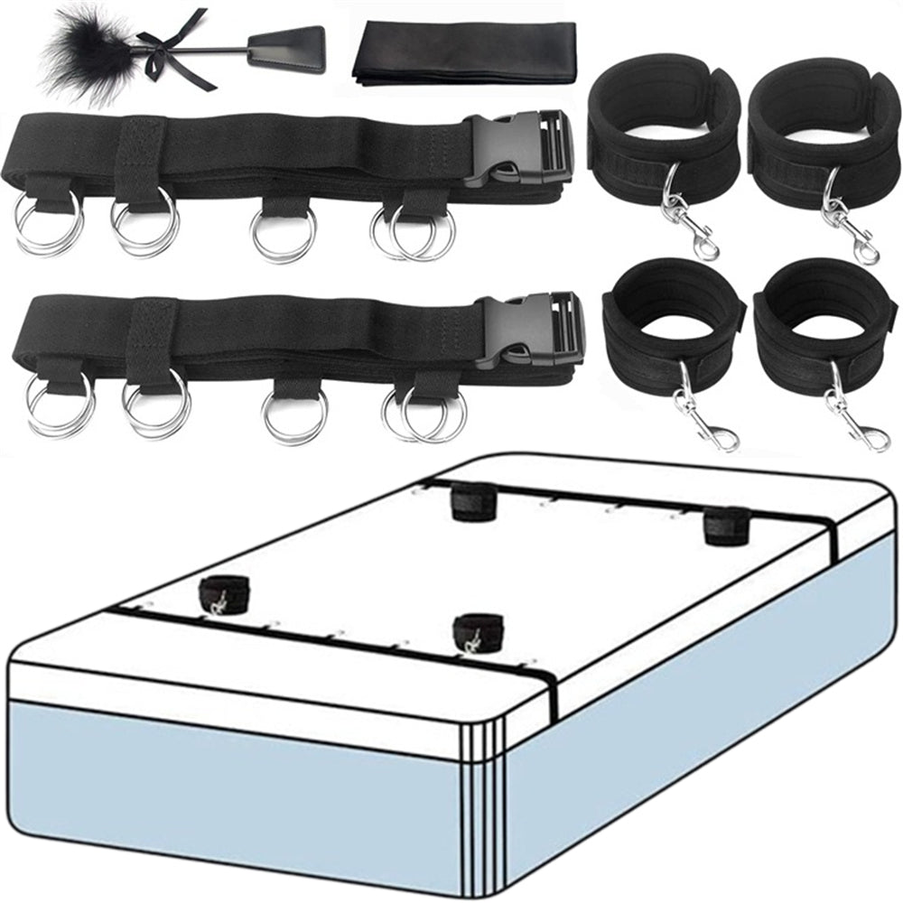 BDSM Set Spielzeug Sex Handschellen für Paare Erwachsene Kit Bdsm Peitsche Anal Plug Vibrator Augenbinde Strapon Bett Bondage Sexuelle Handschellen Sexy