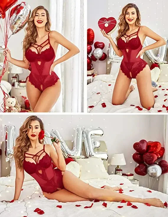 2025 Women's Lingerie Sexy Women Underwear Whole Bodysuits Erotic Lingerie Woman Ensemble Lingeries Femmes Strawberry Vs New