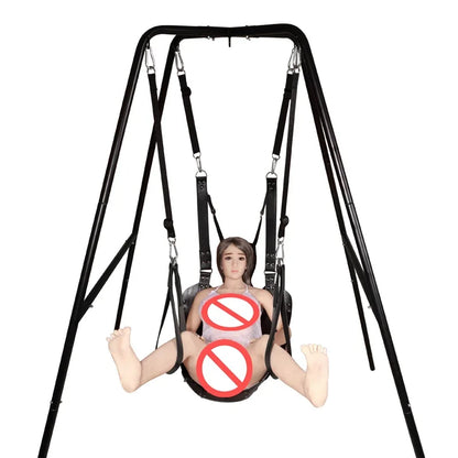 Columpio sexual Juguetes sexuales para parejas con estructura de soporte Cojín sexual Juguetes eróticos Ayuda para posiciones sexuales