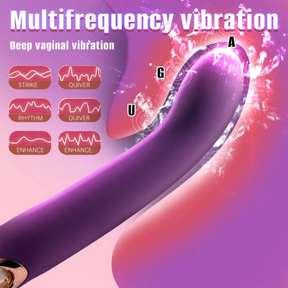 Consolador vibrador potente con vibración multifrecuencia, resistente al agua, estimula el punto G y el clítoris. Productos para adultos. Masajeadores vibratorios para mujeres.