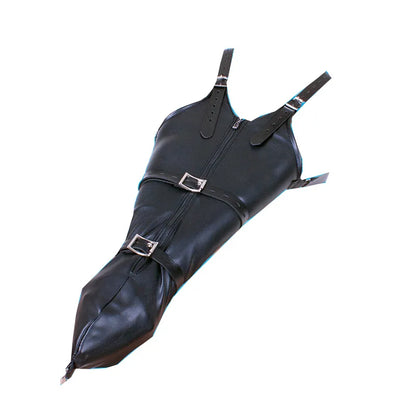 BDSM Sex Bondage Arm Binder, Detrás de la espalda, Camisa de fuerza, SM Leather Arm Binder Restraint, Guante de esclavo con cerradura y correa de hombro