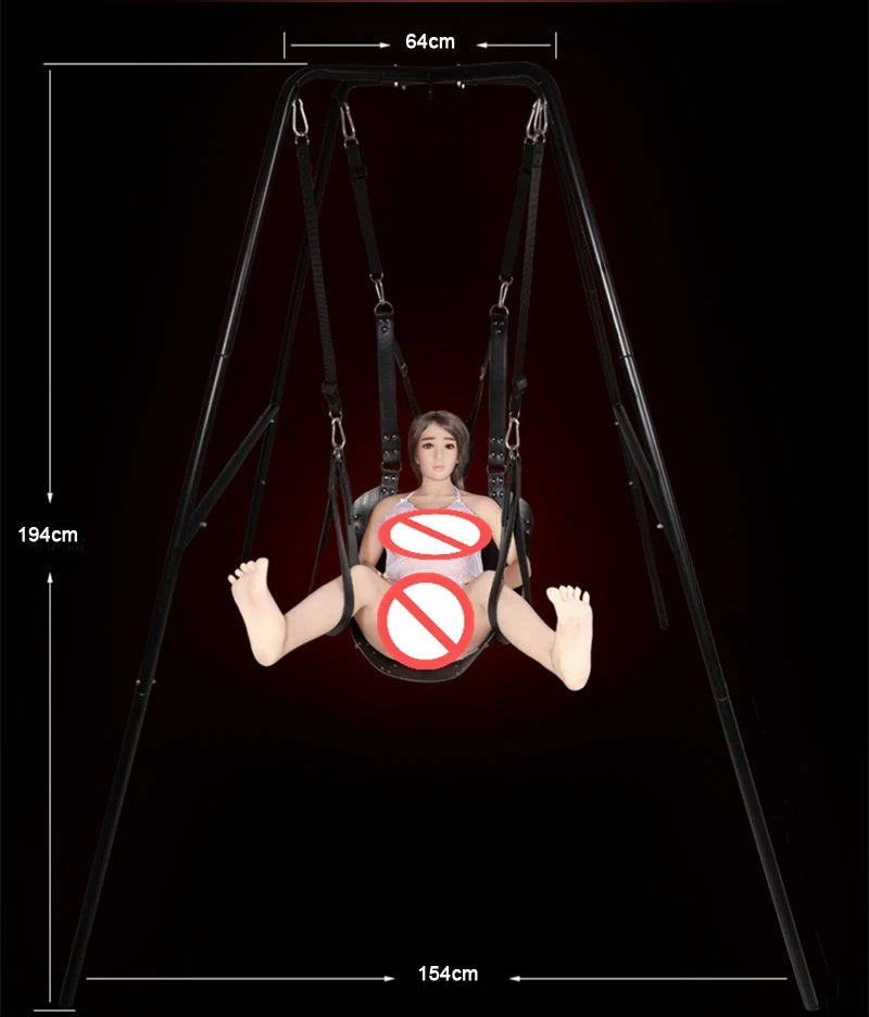Columpio sexual Juguetes sexuales para parejas con estructura de soporte Cojín sexual Juguetes eróticos Ayuda para posiciones sexuales