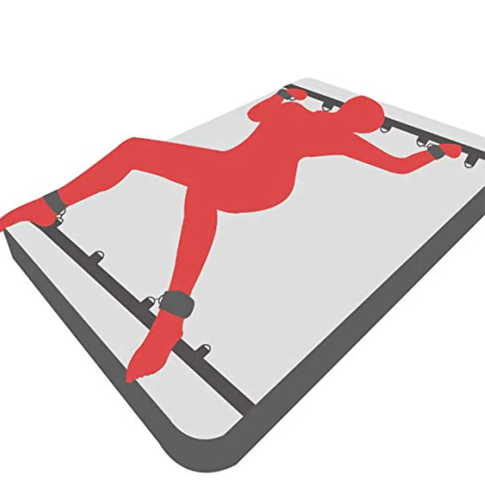 Juegos de bondage para cama BDSM, juguetes eróticos para mujeres y parejas, esposas para piernas abiertas, esposas para tobillos, juguetes y accesorios de sujeción.