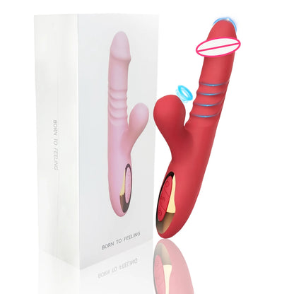 Vibrator For Women Licking sucking Clitoris Stimulator G-Spot Vagina Massager Stretching Swinging Dildo Female Sucker Sex Toys