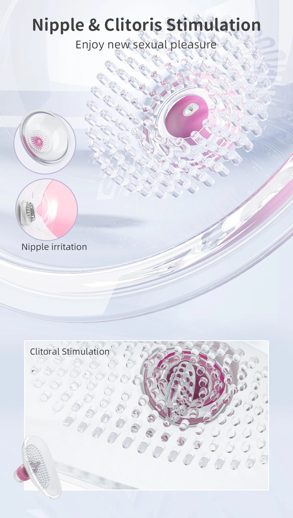 Sex Toys Clitoris Nipple Vibrator Massager Masturbation Tools Women Couple Sex Toys Sex Games Vibrator Sucker Adult Supplies