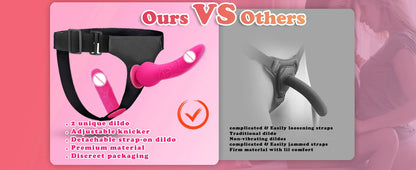 Doppelter Strapon-Dildo, doppelte Penetration, Penis mit Gürtel, Sexgeschirr mit doppeltem Penis für Erwachsene, Sexy You für Frauen, Lesben